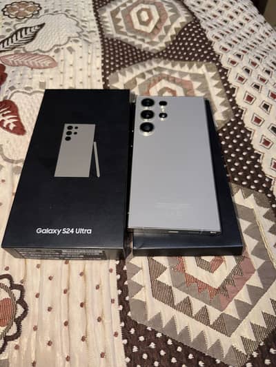 Samsung s24 Ultra 256 Gb PTA APPROVED with box and data cable