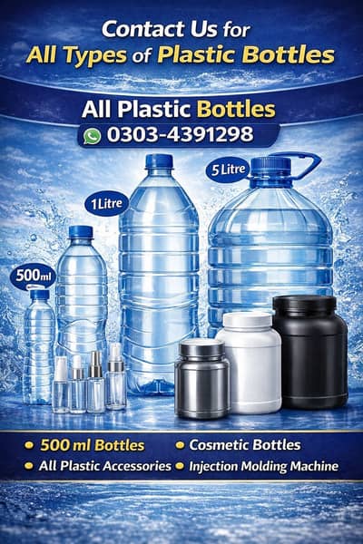 Premium Empty Plastic & Perfume Bottles injection Moulding Machine