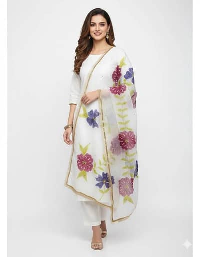 3 pcs women unstitched suit