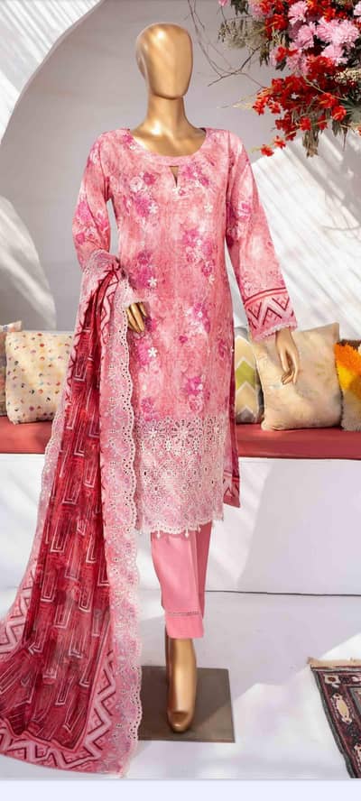 mehak.  imbireded cut work