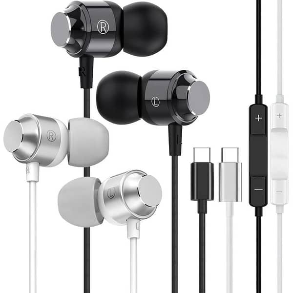 IPHONE ORIGINAL TYPE C HANDFREE EARPHONE USA Original HiFi Stereo Type C Handsfree Earphones – Premium In-Ear Earbuds with Mic & Full Media Control