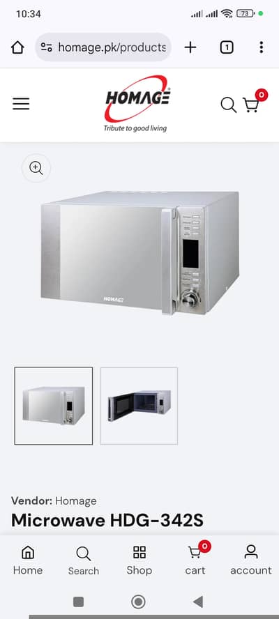 Brand New homeage microwave oven for sale