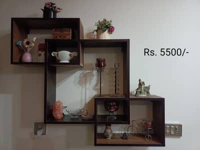 Decoration Rack & 2 Wall Clocks & 2 Rugs
