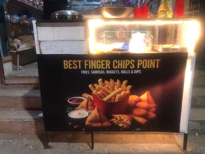 finger chips counter with complete setup