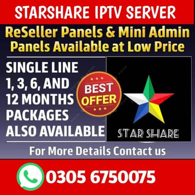 IPTV SUBSCRIPTION & PANEL | STREAM BUZZ 4K | OPPLEX | STARSHARE