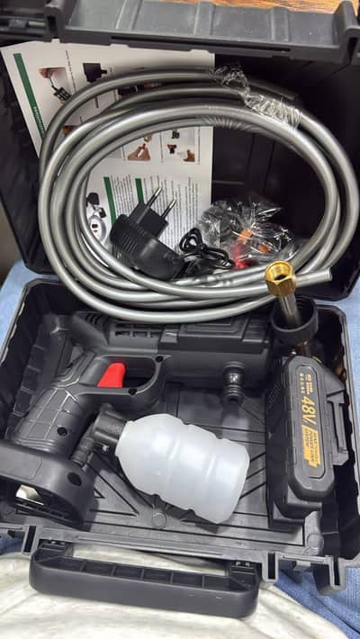 MRD portable Powerful  High Pressure 48V Cordless Car Wash Water Jet .