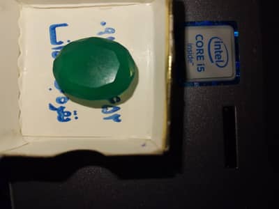 Green panna stone emered