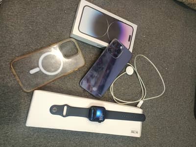 iPhone 14 promax PTA approved for sale with 7 Series watch