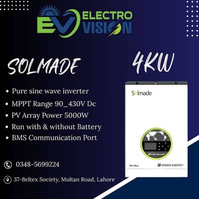 4kw solmade  | Growatt | Huawei | Fronius | GoodWe | Tesla inverter