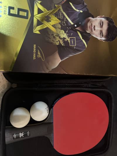 Loki arthur e9star player table tennis racket with bag and 2 new balls