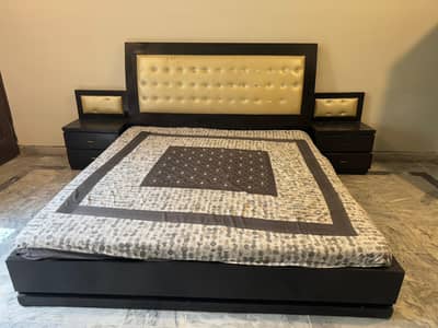 Wooden Bed set with mattress