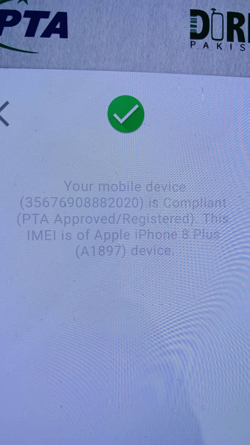 iPhone 8plus pta approved 7