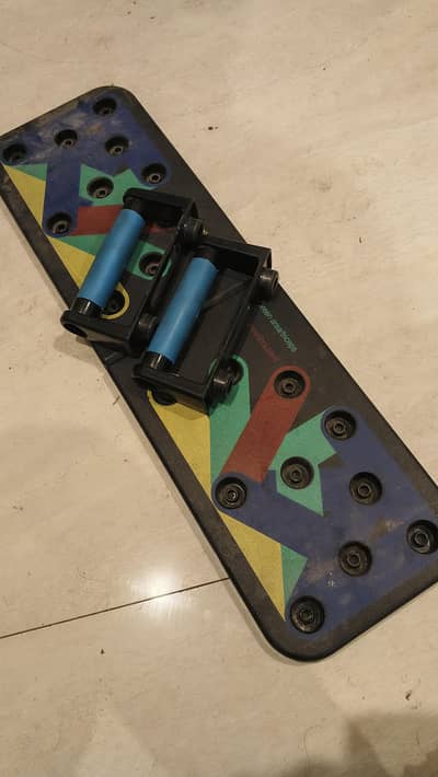 pushup board/ rubber coated dumbbells