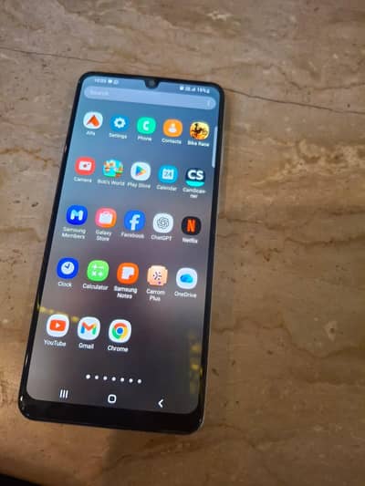 samsung a31 urgent for sale. . . corner slightly damaged but working is v