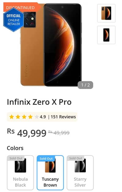 Infinix Zero x pro