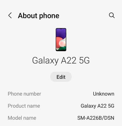 SMH GALAXY A22 5G SM. A226B/DSN
