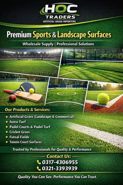 artificial grass - astro turf - grass carpets - futsal - padel courts