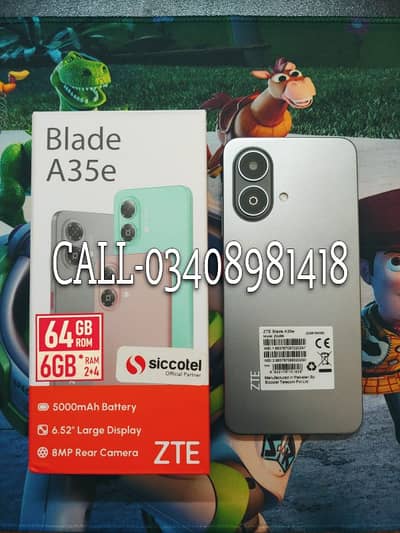 Zte Blade A35E 6GB RAM 64GB ROM 12 MONTHS WARRANTY BOX CALL03127566633