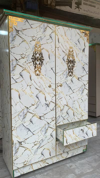 Two door waterproof wooden almari with 10 years gruanty