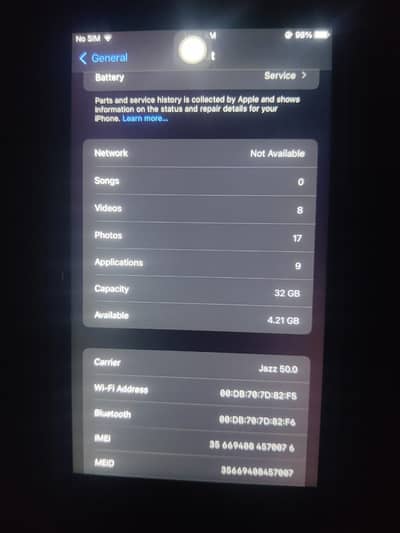 Iphone 7plus Battery health 54 Best timing Totel original mobile