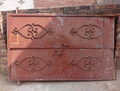 old iron gate and window