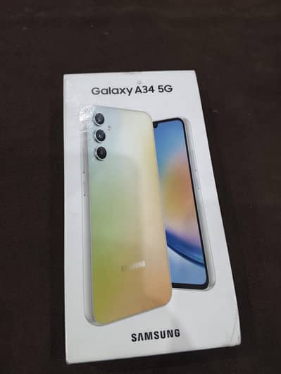 Galaxy A34 5g 8gb 128gb PTA officially approved 9 of 10 condition