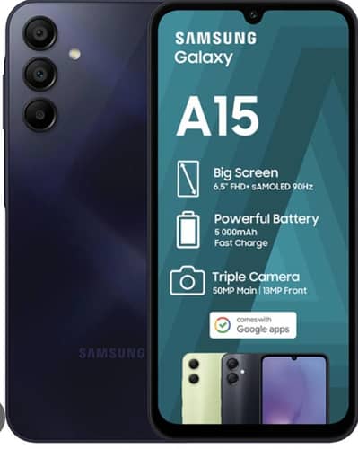 Galaxy A15 8gb 256 gb complete box