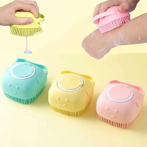 Soft Silicone Bath Brush – Brand New