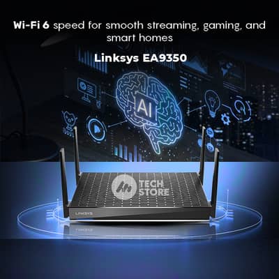 Linksys Max-Stream EA9350 Dual-Band WiFi Router, AX4500 MU-MIMO