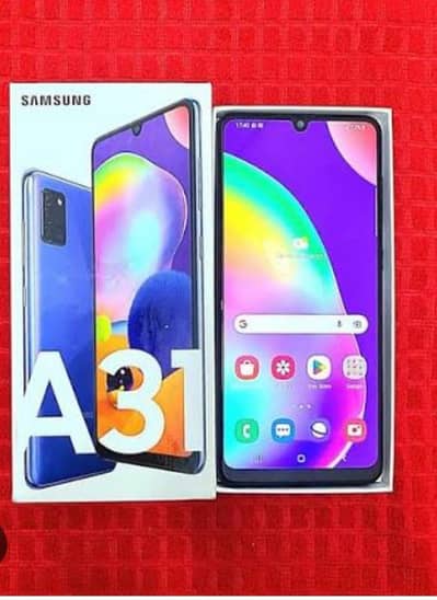 Samsung a31 4/128 with box charger PTA approved price final ha