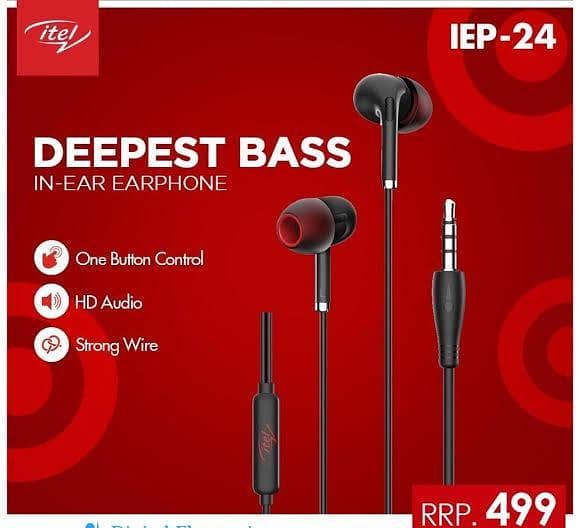 Itel 24 handfress earphones best sound
