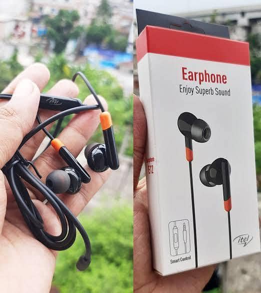 Superior Sound Earphone E12 / Itel E12 Handfree / best quality handfree / itel original handfree
