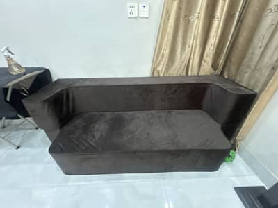 Sofa cum bed dark brown colour new