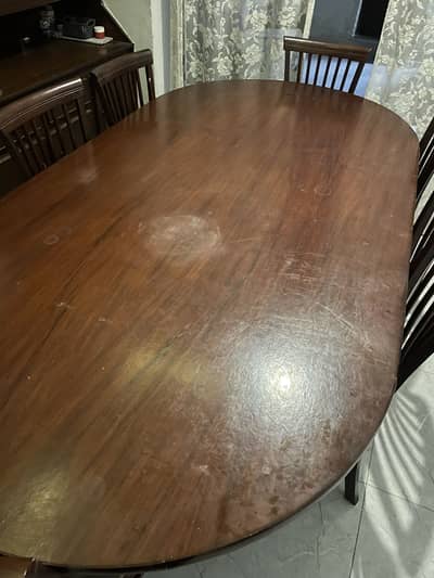 7 chairs used dining table