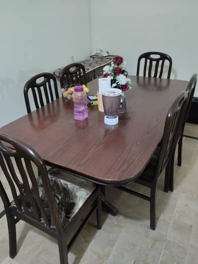 Dining table with 6 chairs