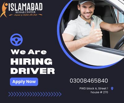 we are hiring driver.