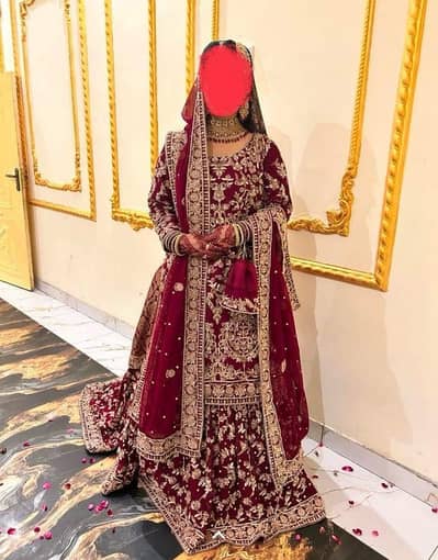 bridal Farshi lehnga beautiful working handmate