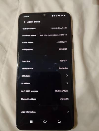 vivo s1 pro 8 gb ram 128 rom   Whatsapp number  /03375640878