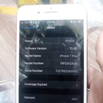 I phone 7 plus pta approved  storage 128