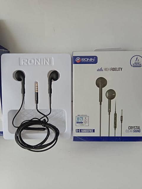 Ronin 100% Original Handsfree - Ronin R5 Original Crystal Clear Sound -Ronin R5 Best For Gaming and Entertainment