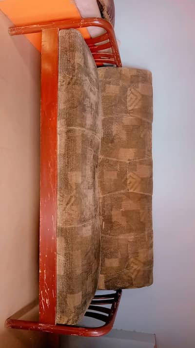 wooden sofa