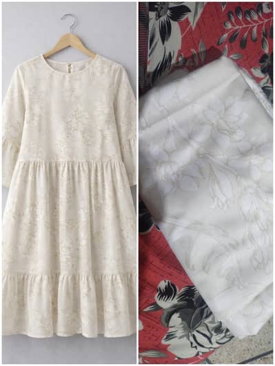 2 piece cotton silk suit