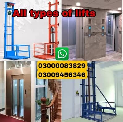 passenger lift / cargo lift / cradle lift / kitchen & hospital lift