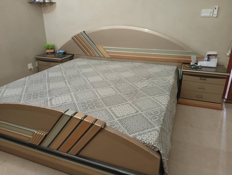 Bed with side table 1