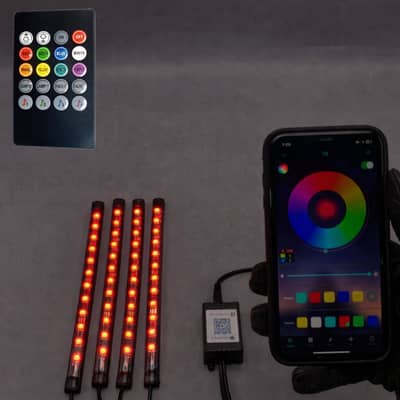 2-in-1 Mobile App + Remote Control Atmosphere Light for Bike – Stylish