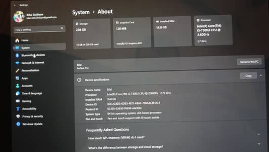 Microsoft Surface Laptop urgent sale