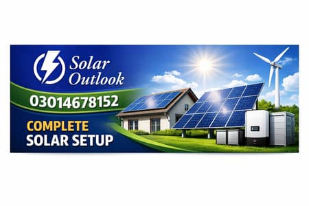 Solar system complete setup | Hybrid On-Grid,/Off-Grid best price Lhr