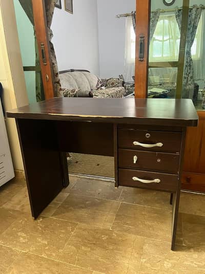 study table and sofa (2 seater)