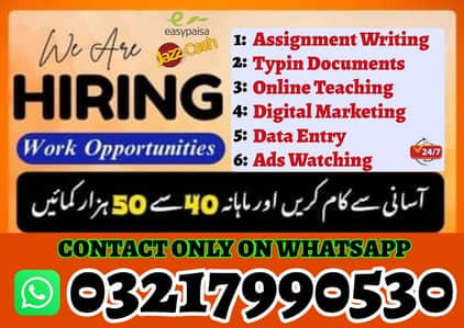 Online Jobs || Data Entry Job || Assignment Job || Part Time Jobs