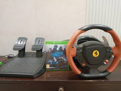 Thrustmaster Ferrari 458 spider stearing wheel for Xbox one and PC